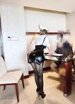 Hot contrast sexy beauty "Tutu" at ang kanyang mga girlfriends VIP group Xiuhe group wedding dress face oral sex, magandang sexy wedding bride super contrast full version welfare ①