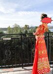 Hot contrast sexy beauty "Tutu" at ang kanyang mga girlfriends VIP group Xiuhe group wedding dress face oral sex, magandang sexy wedding bride super contrast full version welfare ①