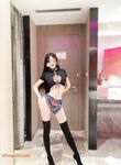 Hot contrast sexy beauty "Tutu" at ang kanyang mga girlfriends VIP group Xiuhe group wedding dress face oral sex, magandang sexy wedding bride super contrast full version welfare ①