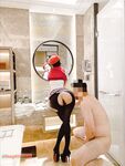 Hot contrast sexy beauty "Tutu" at ang kanyang mga girlfriends VIP group Xiuhe group wedding dress face oral sex, magandang sexy wedding bride super contrast full version welfare ①