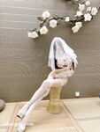 Hot contrast sexy beauty "Tutu" at ang kanyang mga girlfriends VIP group Xiuhe group wedding dress face oral sex, magandang sexy wedding bride super contrast full version welfare ①