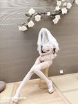 Hot contrast sexy beauty "Tutu" at ang kanyang mga girlfriends VIP group Xiuhe group wedding dress face oral sex, magandang sexy wedding bride super contrast full version welfare ①