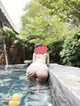 Hot contrast sexy beauty "Tutu" at ang kanyang mga girlfriends VIP group Xiuhe group wedding dress face oral sex, magandang sexy wedding bride super contrast full version welfare ①