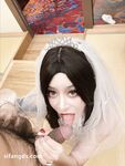 Hot contrast sexy beauty "Tutu" at ang kanyang mga girlfriends VIP group Xiuhe group wedding dress face oral sex, magandang sexy wedding bride super contrast full version welfare ①