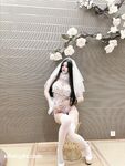 Hot contrast sexy beauty "Tutu" at ang kanyang mga girlfriends VIP group Xiuhe group wedding dress face oral sex, magandang sexy wedding bride super contrast full version welfare ①