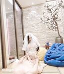 Hot contrast sexy beauty "Tutu" at ang kanyang mga girlfriends VIP group Xiuhe group wedding dress face oral sex, magandang sexy wedding bride super contrast full version welfare ①