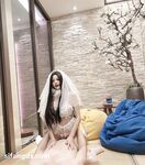 Hot contrast sexy beauty "Tutu" at ang kanyang mga girlfriends VIP group Xiuhe group wedding dress face oral sex, magandang sexy wedding bride super contrast full version welfare ①