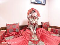 Hot contrast sexy beauty "Tutu" at ang kanyang mga girlfriends VIP group Xiuhe group wedding dress face oral sex, magandang sexy wedding bride super contrast full version welfare ①