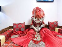 Hot contrast sexy beauty "Tutu" at ang kanyang mga girlfriends VIP group Xiuhe group wedding dress face oral sex, magandang sexy wedding bride super contrast full version welfare ①