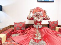 Hot contrast sexy beauty "Tutu" at ang kanyang mga girlfriends VIP group Xiuhe group wedding dress face oral sex, magandang sexy wedding bride super contrast full version welfare ①