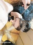 Hot contrast sexy beauty "Tutu" at ang kanyang mga girlfriends VIP group Xiuhe group wedding dress face oral sex, magandang sexy wedding bride super contrast full version welfare ②