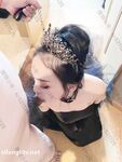 Hot contrast sexy beauty "Tutu" at ang kanyang mga girlfriends VIP group Xiuhe group wedding dress face oral sex, magandang sexy wedding bride super contrast full version welfare ②