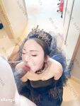 Hot contrast sexy beauty "Tutu" at ang kanyang mga girlfriends VIP group Xiuhe group wedding dress face oral sex, magandang sexy wedding bride super contrast full version welfare ②