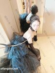 Hot contrast sexy beauty "Tutu" at ang kanyang mga girlfriends VIP group Xiuhe group wedding dress face oral sex, magandang sexy wedding bride super contrast full version welfare ②