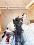 Hot contrast sexy beauty "Tutu" at ang kanyang mga girlfriends VIP group Xiuhe group wedding dress face oral sex, magandang sexy wedding bride super contrast full version welfare ②