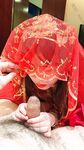 Hot contrast sexy beauty "Tutu" at ang kanyang mga girlfriends VIP group Xiuhe group wedding dress face oral sex, magandang sexy wedding bride super contrast full version welfare ②