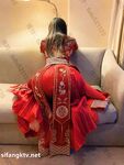 Hot contrast sexy beauty "Tutu" at ang kanyang mga girlfriends VIP group Xiuhe group wedding dress face oral sex, magandang sexy wedding bride super contrast full version welfare ②