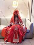 Hot contrast sexy beauty "Tutu" at ang kanyang mga girlfriends VIP group Xiuhe group wedding dress face oral sex, magandang sexy wedding bride super contrast full version welfare ②