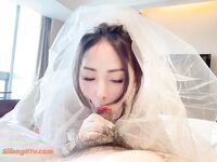Hot contrast sexy beauty "Tutu" at ang kanyang mga girlfriends VIP group Xiuhe group wedding dress face oral sex, beautiful sexy wedding bride super contrast full version welfare ③ Xiuhe