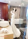 Hot contrast sexy beauty "Tutu" at ang kanyang mga girlfriends VIP group Xiuhe group wedding dress face oral sex, beautiful sexy wedding bride super contrast full version welfare ③ Xiuhe