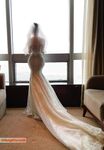 Hot contrast sexy beauty "Tutu" at ang kanyang mga girlfriends VIP group Xiuhe group wedding dress face oral sex, beautiful sexy wedding bride super contrast full version welfare ③ Xiuhe