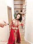 Hot contrast sexy beauty "Tutu" at ang kanyang mga girlfriends VIP group Xiuhe group wedding dress face oral sex, beautiful sexy wedding bride super contrast full version welfare ③ Xiuhe