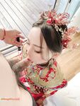 Hot contrast sexy beauty "Tutu" at ang kanyang mga girlfriends VIP group Xiuhe group wedding dress face oral sex, beautiful sexy wedding bride super contrast full version welfare ③ Xiuhe