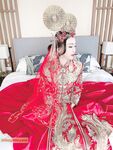 Hot contrast sexy beauty "Tutu" at ang kanyang mga girlfriends VIP group Xiuhe group wedding dress face oral sex, beautiful sexy wedding bride super contrast full version welfare ③ Xiuhe