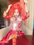 Hot contrast sexy beauty "Tutu" at ang kanyang mga girlfriends VIP group Xiuhe group wedding dress face oral sex, beautiful sexy wedding bride super contrast full version welfare ③ Xiuhe