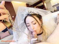 Hot contrast sexy beauty "Tutu" at ang kanyang mga girlfriends VIP group Xiuhe group wedding dress face oral sex, beautiful sexy wedding bride super contrast full version welfare ③ Xiuhe