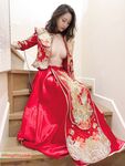 Hot contrast sexy beauty "Tutu" at ang kanyang mga girlfriends VIP group Xiuhe group wedding dress face oral sex, beautiful sexy wedding bride super contrast full version welfare ③ Xiuhe
