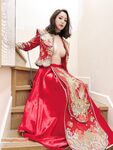 Hot contrast sexy beauty "Tutu" at ang kanyang mga girlfriends VIP group Xiuhe group wedding dress face oral sex, beautiful sexy wedding bride super contrast full version welfare ③ Xiuhe