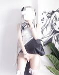 210,000 followers on Twitter, the ultimate beautiful girl, squirting loli princess [rabbit loves squirting] uniforms exposed outdoors, props crape myrtle squirt