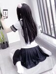 210,000 followers on Twitter, the ultimate beautiful girl, squirting loli princess [rabbit loves squirting] uniforms exposed outdoors, props crape myrtle squirt
