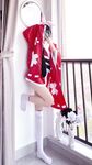 210,000 followers on Twitter, the ultimate beautiful girl, squirting loli princess [rabbit loves squirting] uniforms exposed outdoors, props crape myrtle squirt