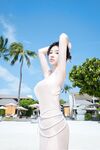 精致胸模女神｢年年｣缪斯沙滩美女超唯美通透翘嫩酥乳真是美极了魔鬼身材曲线气质非凡