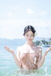 精致胸模女神｢年年｣缪斯沙滩美女超唯美通透翘嫩酥乳真是美极了魔鬼身材曲线气质非凡