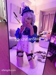【02月最新】可盐可甜COS抽像女菩萨【池甜chitian1】纸飞机付费福利，各种露脸手口交性爱