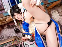 Bite a Bunny Girl ovo 『Street Fighter-Chun Li』ชุดกี่เพ้าดอกพีช