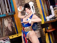 Bite a Bunny Girl ovo 『Street Fighter-Chun Li』ชุดกี่เพ้าดอกพีช