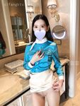 推特最火美腿女神-Chloe霏霏 大韓空姐制服篇，大大眼睛清純得出水