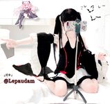 超嫩合法小母狗萝莉『LepALuli2kVN』被主人爸爸拽着双马尾后入，无毛小嫩穴被大肉棒塞满