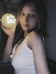 A slutty female college student born in the 2000s took a selfie in the girls' dormitory for her long-distance boyfriend to see. She was so horny in private.