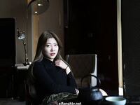 希威社幼师黑色丁字裤大尺度私拍套图