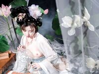Loli kontras popular [Gadis Letupan Miao Xiaoji] Kebajikan foto berskala besar gaya kostum kuno bocor