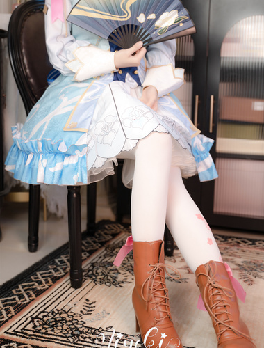 極品清純美少女〖鈴木美咲〗神里綾華 花時來信，性感美腿 少女白絲 玲瓏小腳榨精 清純反差