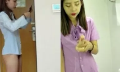 Boutique recommended 『Academy private shoot』excellent value long-haired young model meat silk three-point temptation