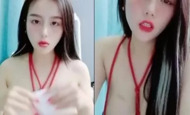 สาวสวยบ้านๆ โชว์หน้าสดตลอดการถ่ายทอดสด หุ่นดี ฝีมือเชือกไม่อาจจะรั้งได้