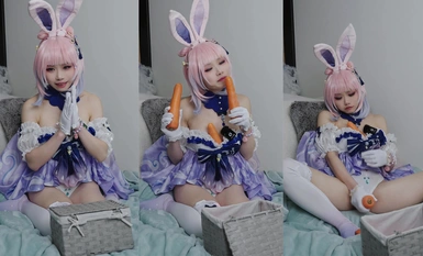 【草莓羽衣】cos原神心海啪啪_胡萝卜插逼_2