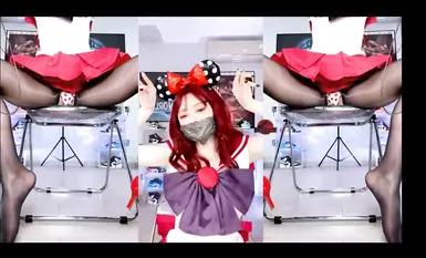 [A Tyrannosaurus] Pandangan dua kali tarian telanjang_membuat pantat besar merah_tarik manik dubur plug_urut pussy (1)